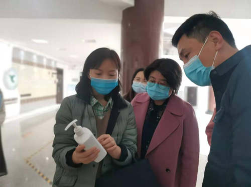 李萍主任講解消毒液成分及儲存